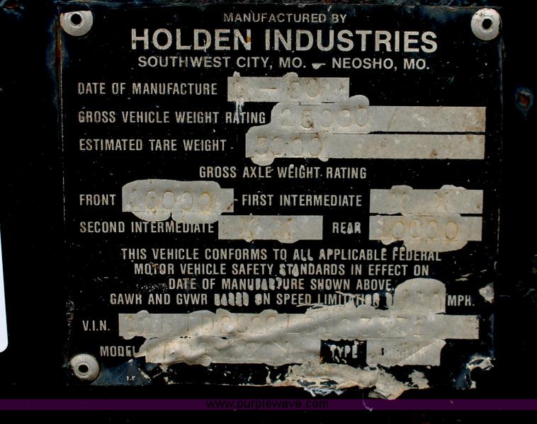 image for item H6363 1990 Holden TD02024 equipment trailer