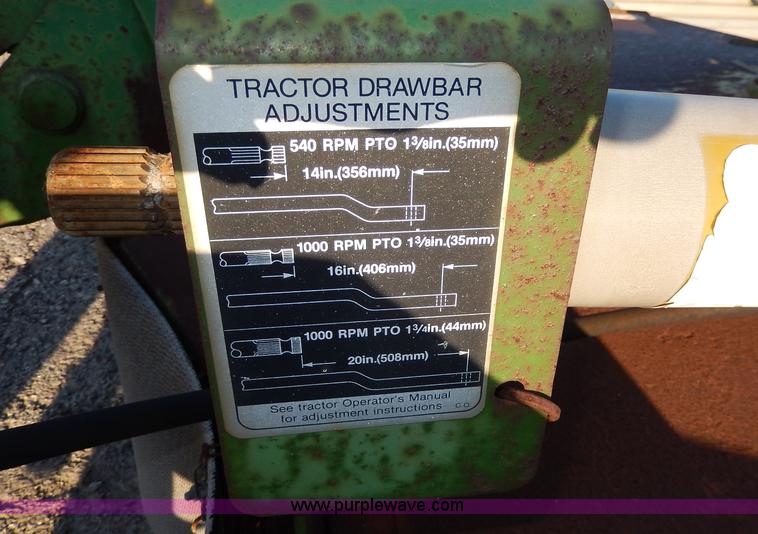 image for item H9704 John Deere 11' brush mower