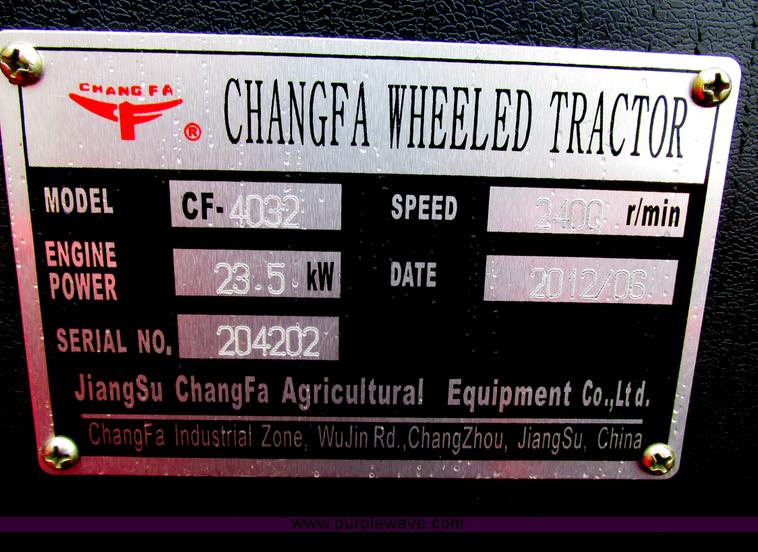 image for item E7376 2012 Changfa 4032 MFWD tractor