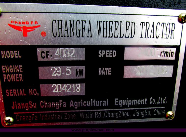 image for item E7379 2012 Changfa 4032 MFWD tractor