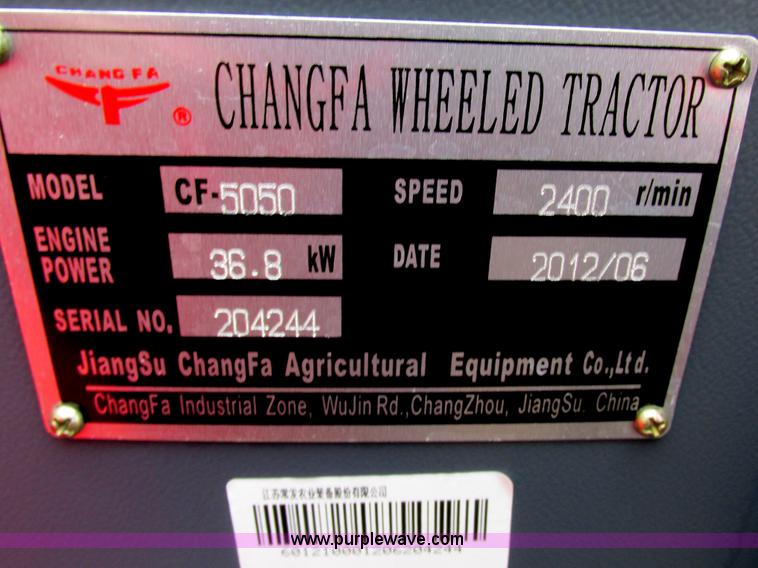 image for item E7384 2012 Changfa 5050 MFWD tractor