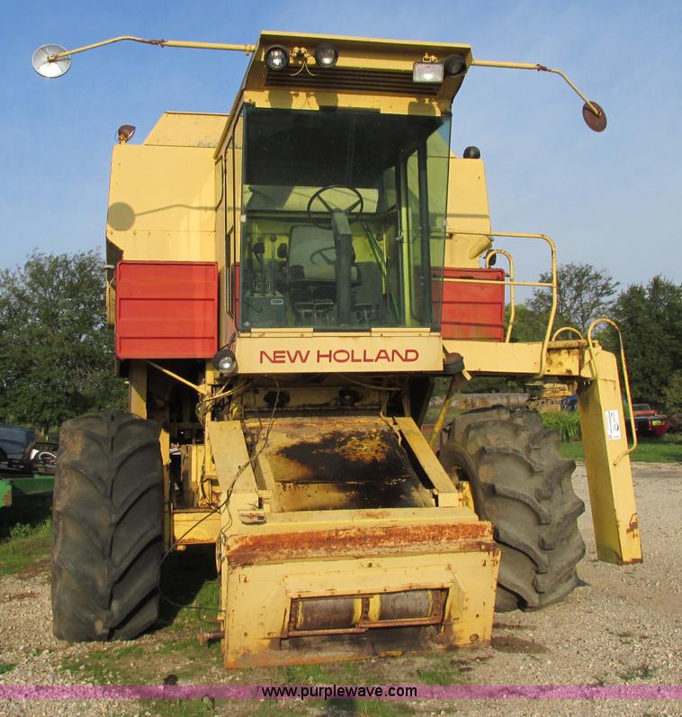 image for item F5297 1981 New Holland TR85 RWA combine with header