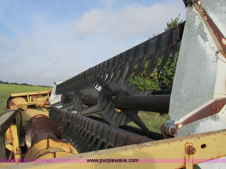 image for item F5297 1981 New Holland TR85 RWA combine with header