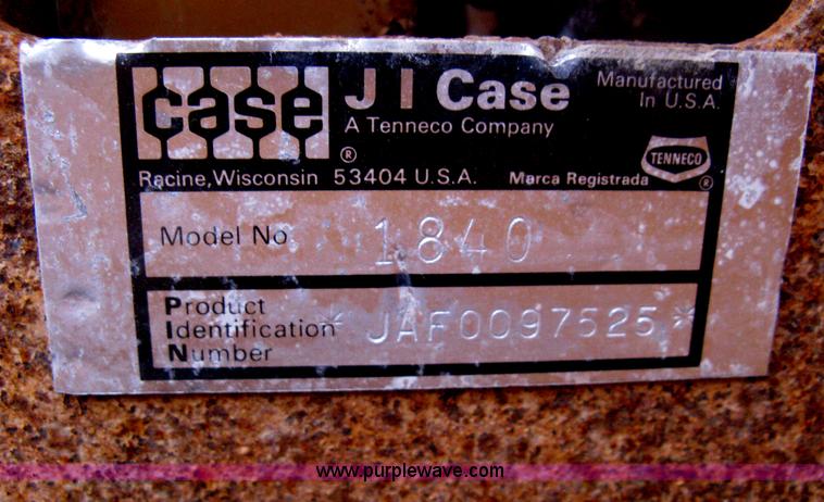 image for item H6409 1992 Case 1840 skid steer