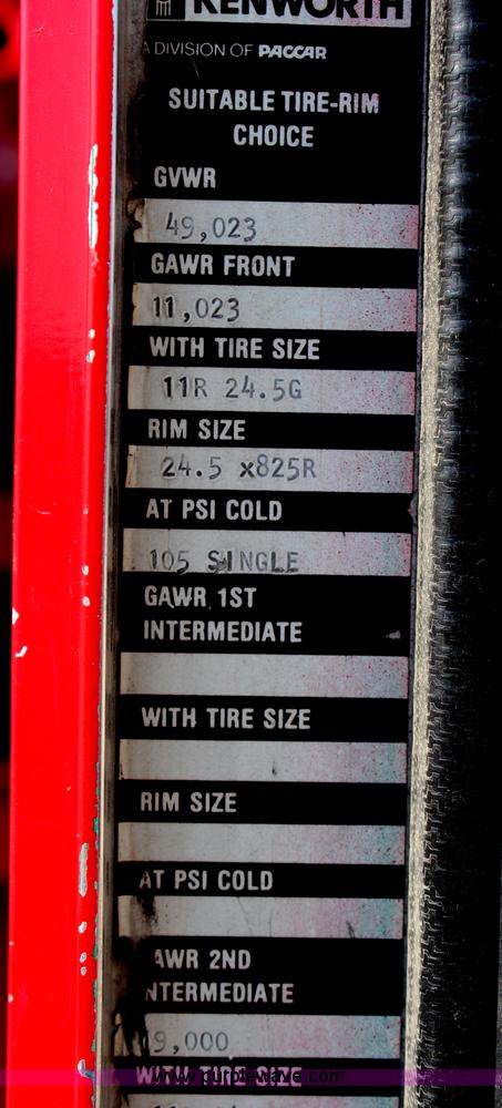 image for item H6847 1984 Kenworth W900 tender truck