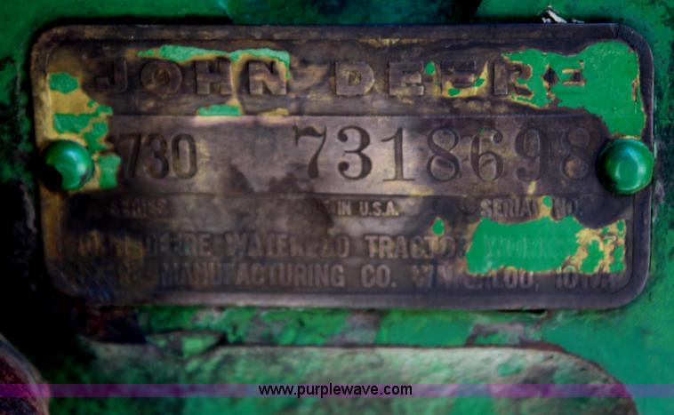 image for item H6924 1959 John Deere 730 tractor