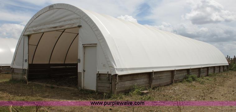 image for item H7360 Quick Structures 30' x 90' coverall hoop shed
