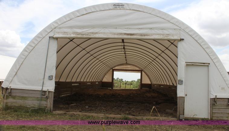 image for item H7360 Quick Structures 30' x 90' coverall hoop shed