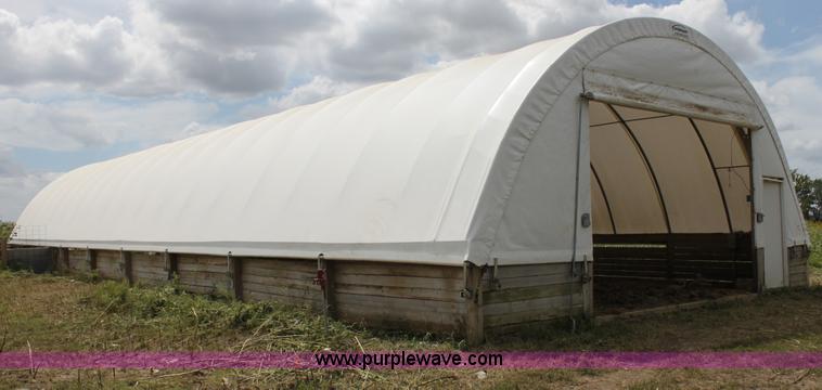 image for item H7360 Quick Structures 30' x 90' coverall hoop shed