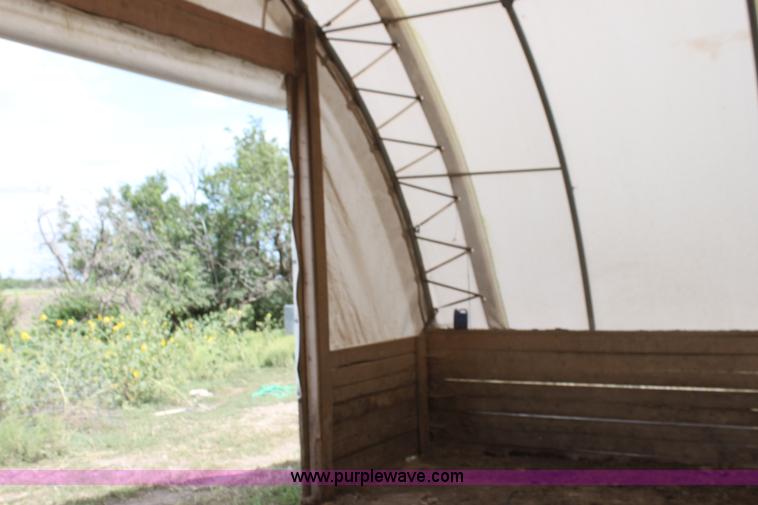 image for item H7360 Quick Structures 30' x 90' coverall hoop shed