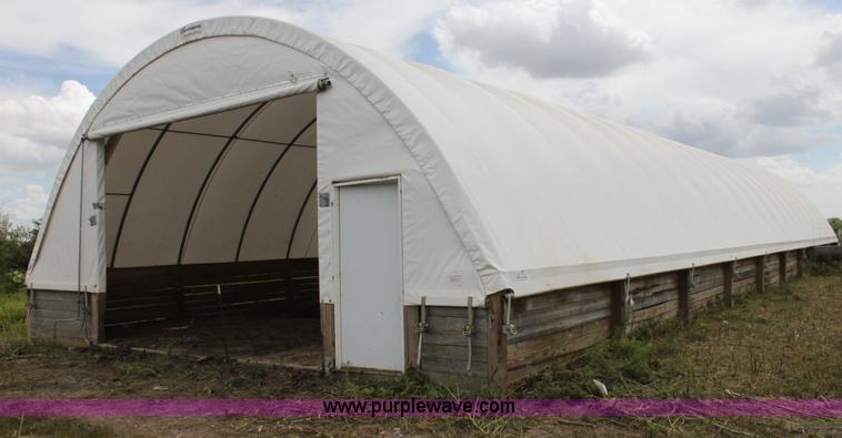 image for item H7361 Quick Structures 30' x 90' coverall hoop shed