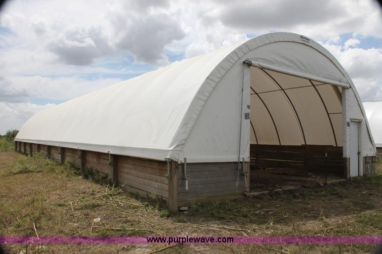 image for item H7361 Quick Structures 30' x 90' coverall hoop shed