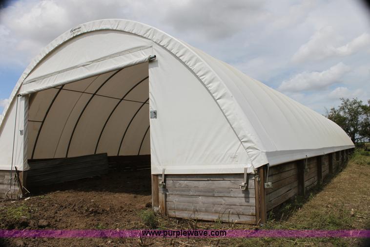 image for item H7361 Quick Structures 30' x 90' coverall hoop shed