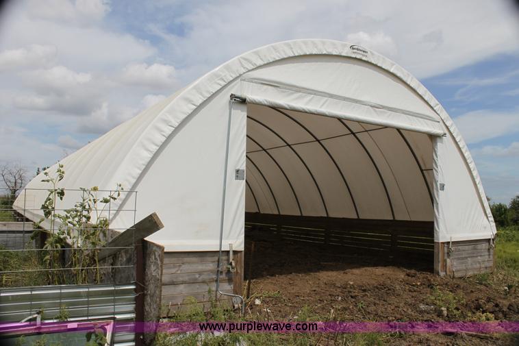 image for item H7361 Quick Structures 30' x 90' coverall hoop shed