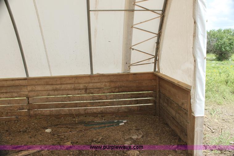 image for item H7361 Quick Structures 30' x 90' coverall hoop shed