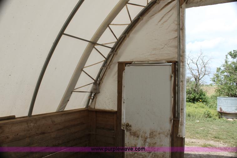 image for item H7361 Quick Structures 30' x 90' coverall hoop shed