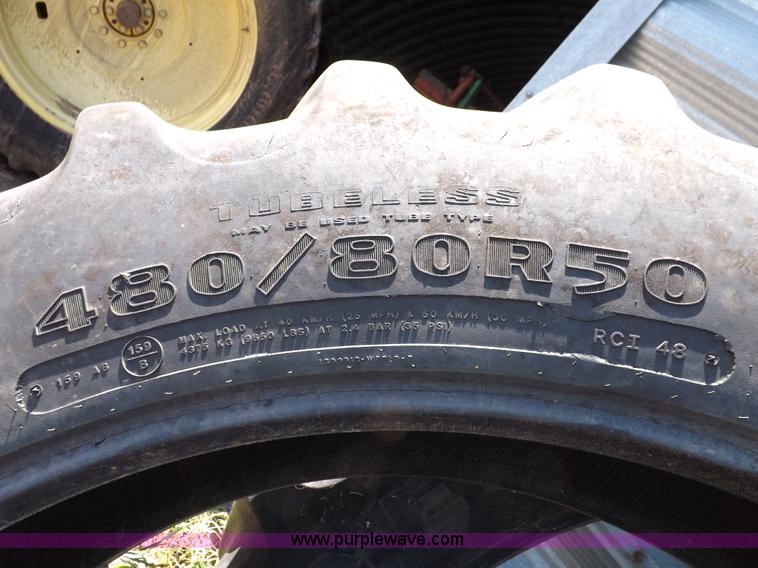 image for item I7508 (2) Goodyear tractor tires