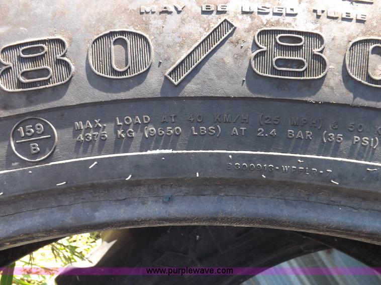 image for item I7508 (2) Goodyear tractor tires