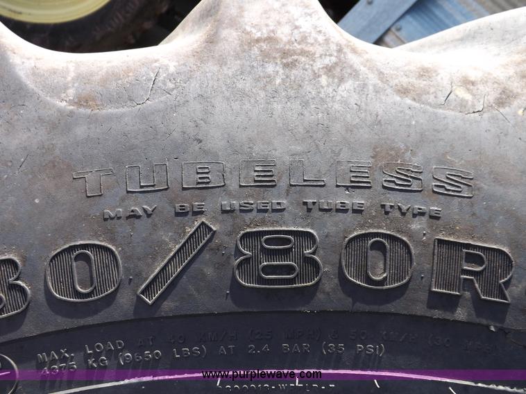 image for item I7508 (2) Goodyear tractor tires