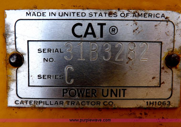 image for item I7554 Caterpillar G3420 generator
