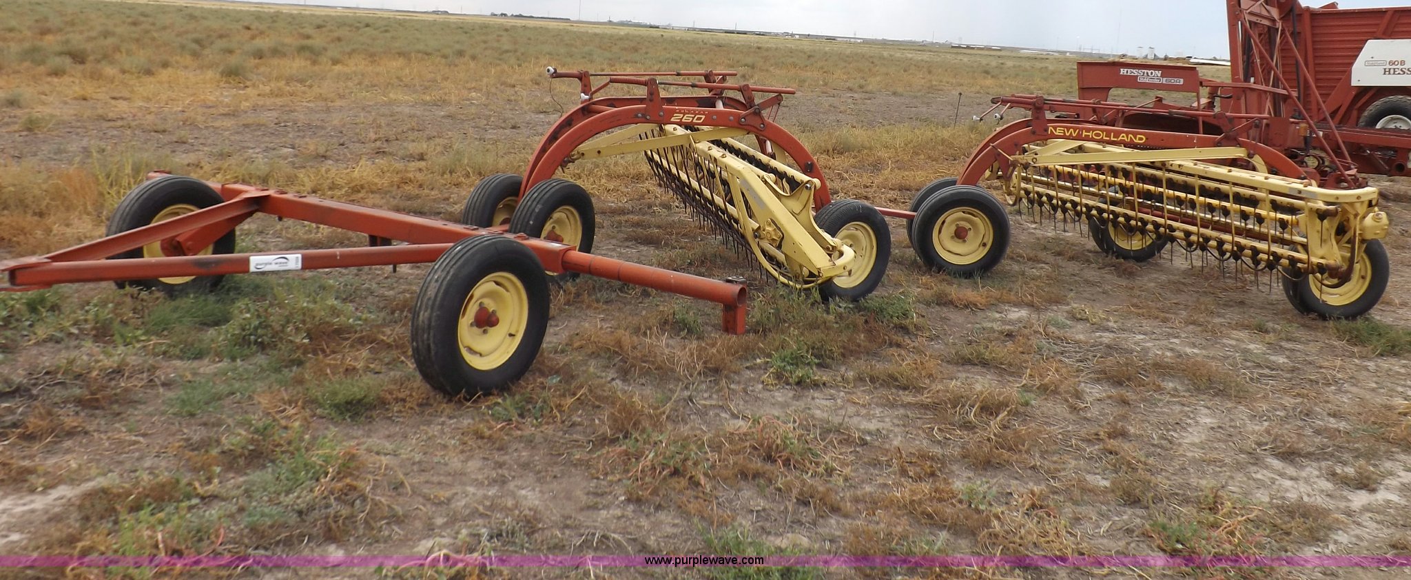 New Holland tandem side delivery rakes in KS Item I7558 sold