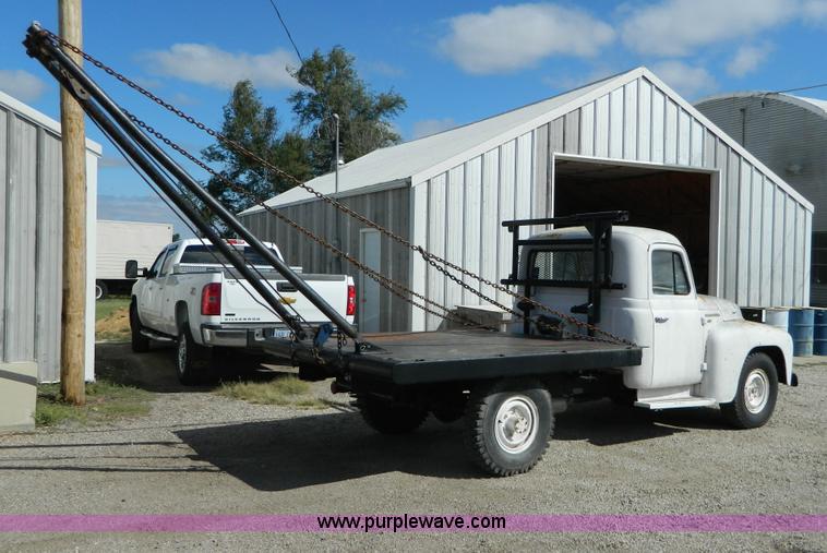 1955 International Harvester R120 winch dump bed truck in Russell, KS