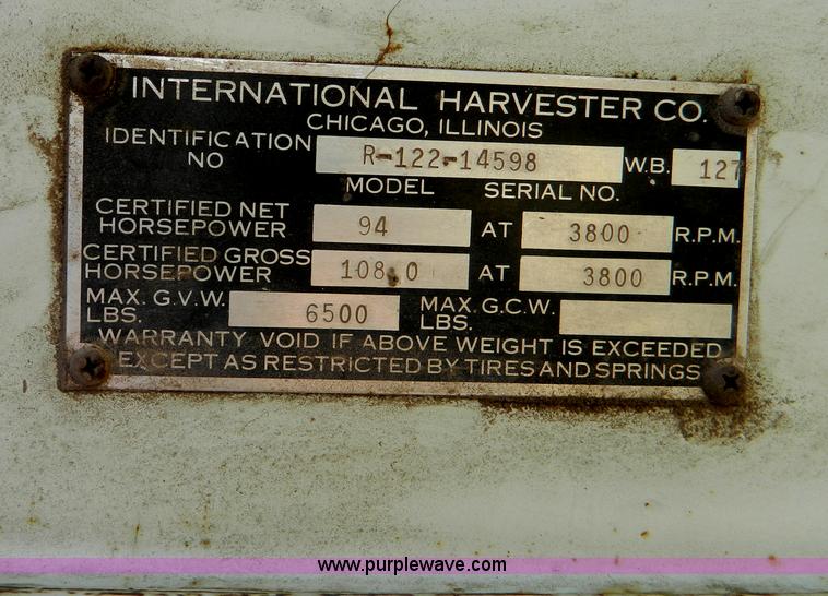 image for item AD9579 1955 International Harvester R120 winch dump bed truck