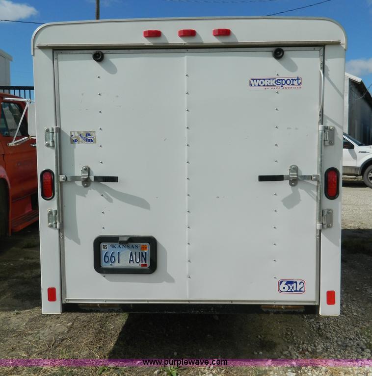image for item AD9580 2008 Pace 12' x 6' enclosed cargo trailer