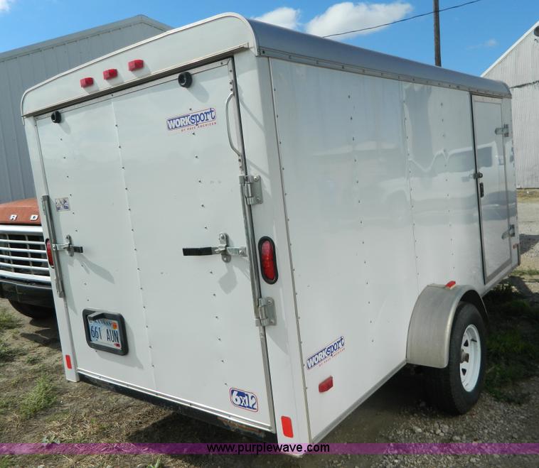 image for item AD9580 2008 Pace 12' x 6' enclosed cargo trailer