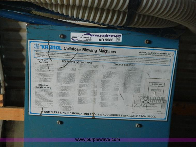 image for item AD9586 Krenol cellulose insulation blowing machine