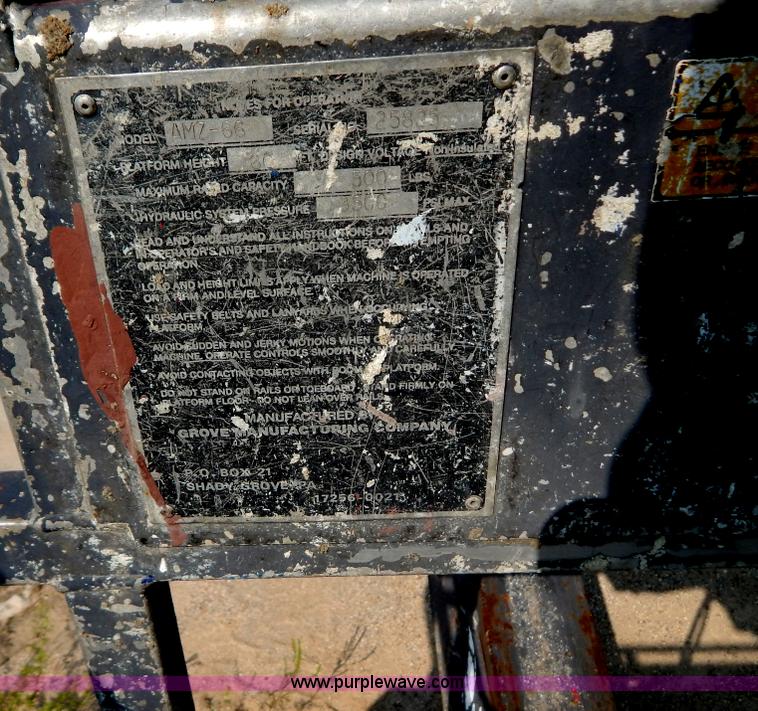 image for item B5824 Grove AMZ-66 boom lift