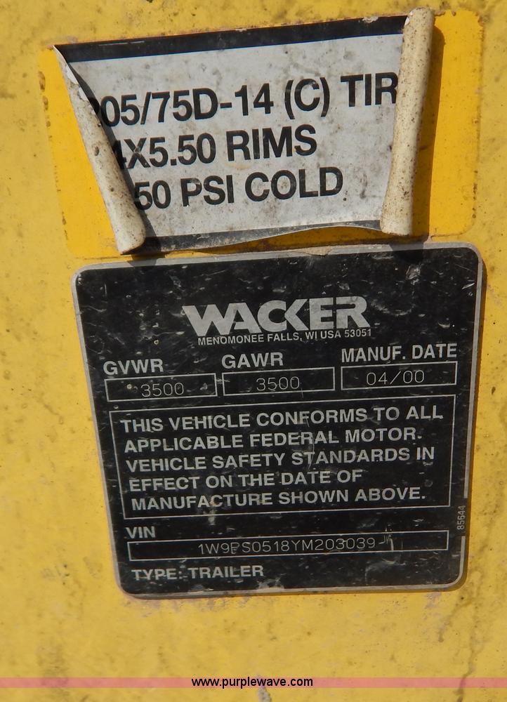 image for item B5825 Wacker PT6 6" water pump