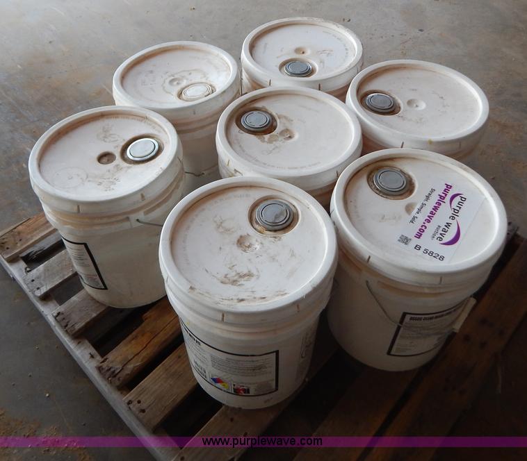 image for item B5828 (7) containers of DSSCC clear resin concrete curing compound