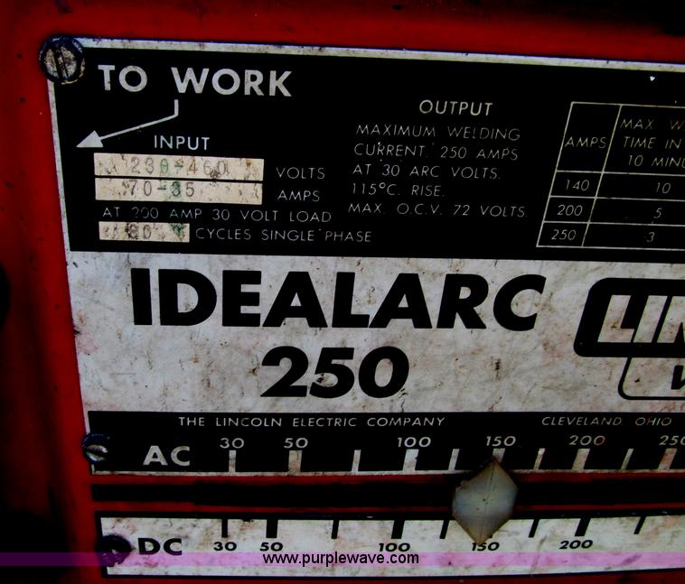 image for item E4514 Lincoln Idealarc 250-250 welder
