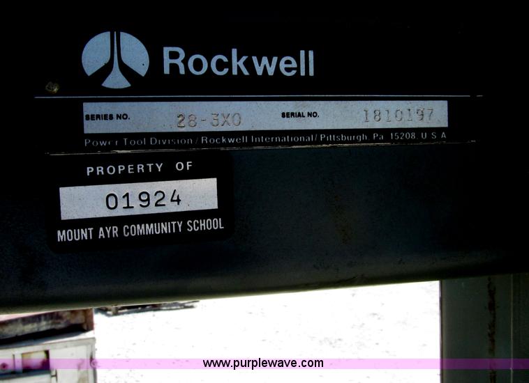 image for item E4516 Rockwell 20 vertical bandsaw