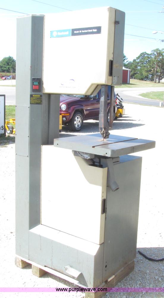 image for item E4516 Rockwell 20 vertical bandsaw