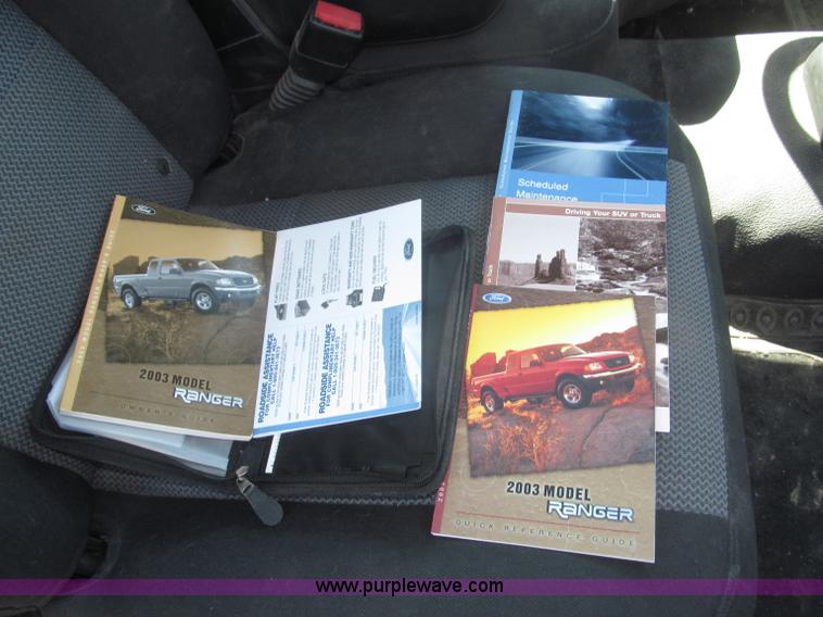 image for item F7131 2003 Ford Ranger XL Ext. Cab pickup truck