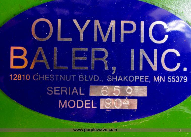 image for item G9230 Olympic 904 cardboard baler