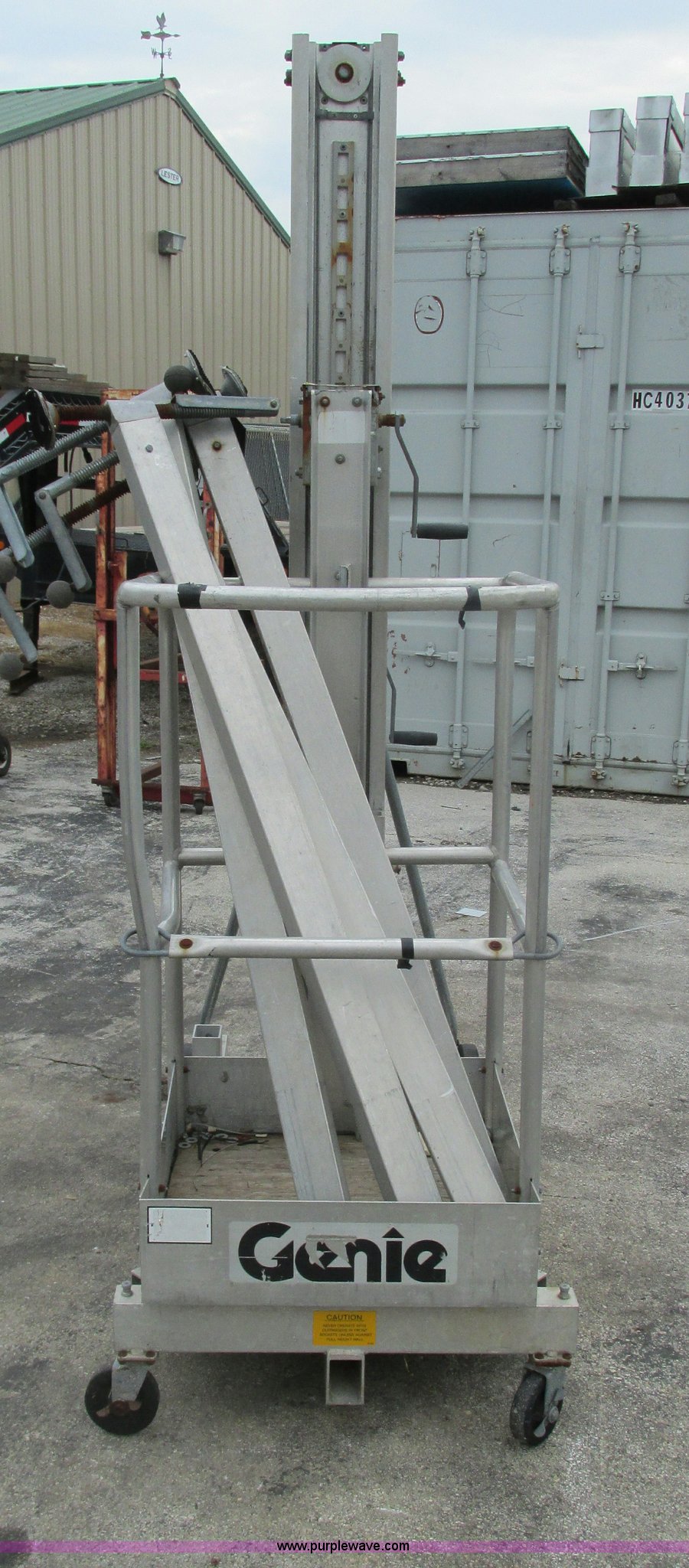 Genie PLM24 manual man lift in Springfield, MO Item AC9974 sold