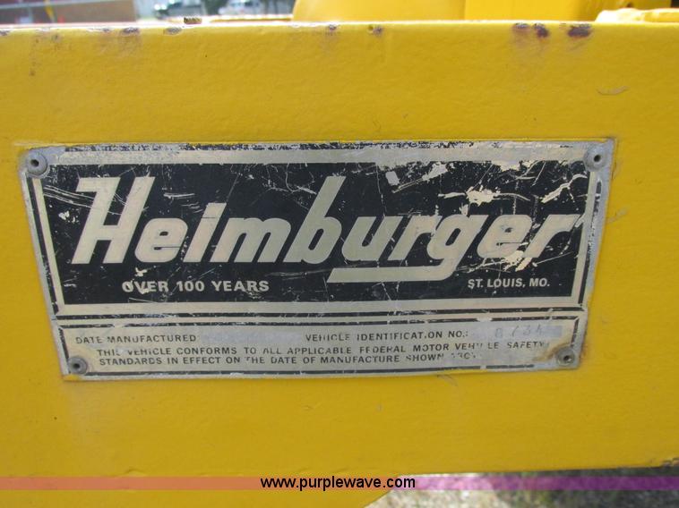 image for item E7357 1973 Helmburger 500 gallon fuel tank trailer