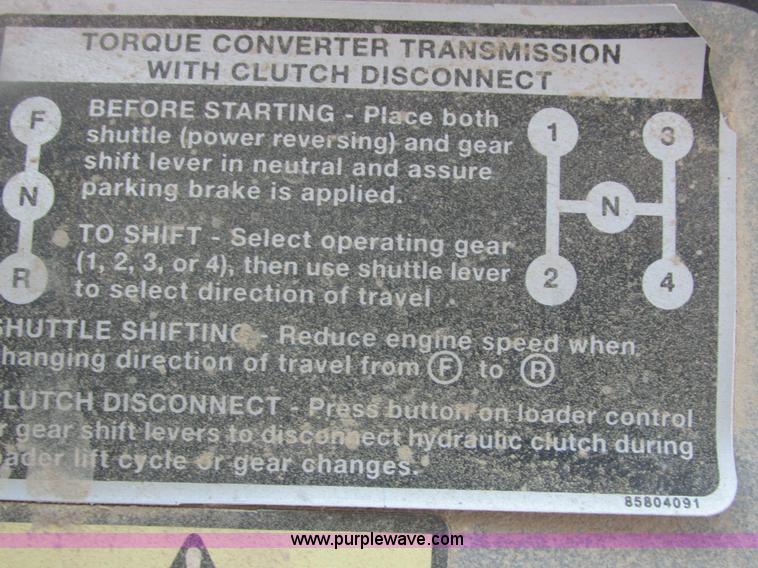 image for item E7365 2001 New Holland LB75 backhoe