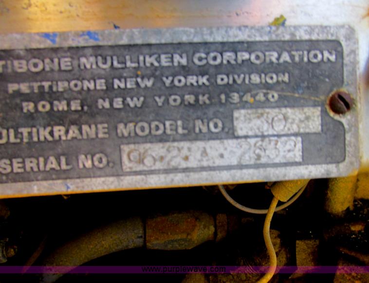 image for item E7366 1969 Pettibone 30 all terrain 15 ton crane