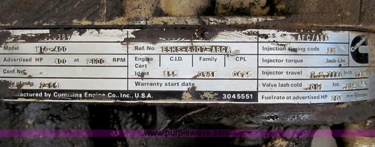 image for item G2101 1986 Ford LTL9000 dump truck