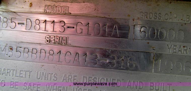 image for item G2117 Bartlett M85 lifting fifth wheel device