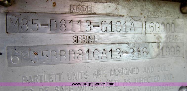 image for item G2117 Bartlett M85 lifting fifth wheel device