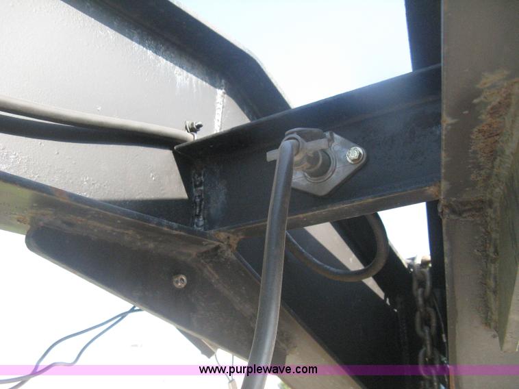 image for item H6393 2000 Belshe DT255 gooseneck equipment trailer