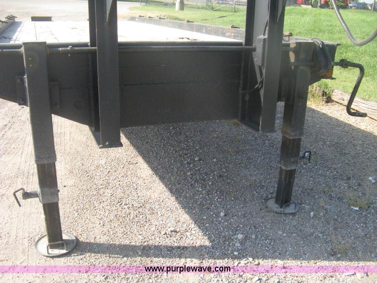 image for item H6393 2000 Belshe DT255 gooseneck equipment trailer
