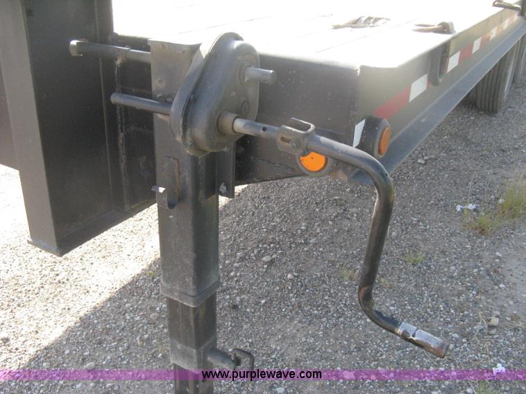 image for item H6393 2000 Belshe DT255 gooseneck equipment trailer