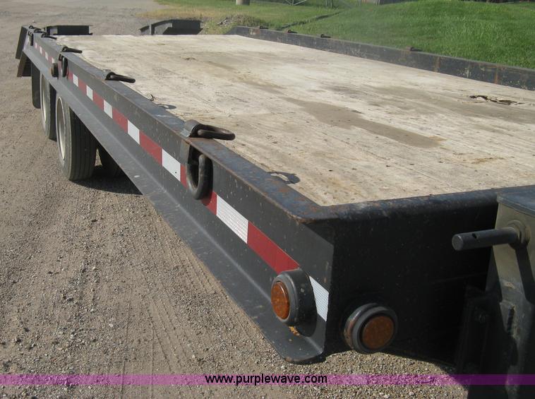 image for item H6393 2000 Belshe DT255 gooseneck equipment trailer