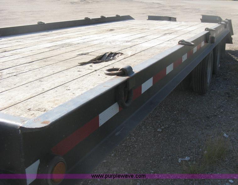 image for item H6393 2000 Belshe DT255 gooseneck equipment trailer